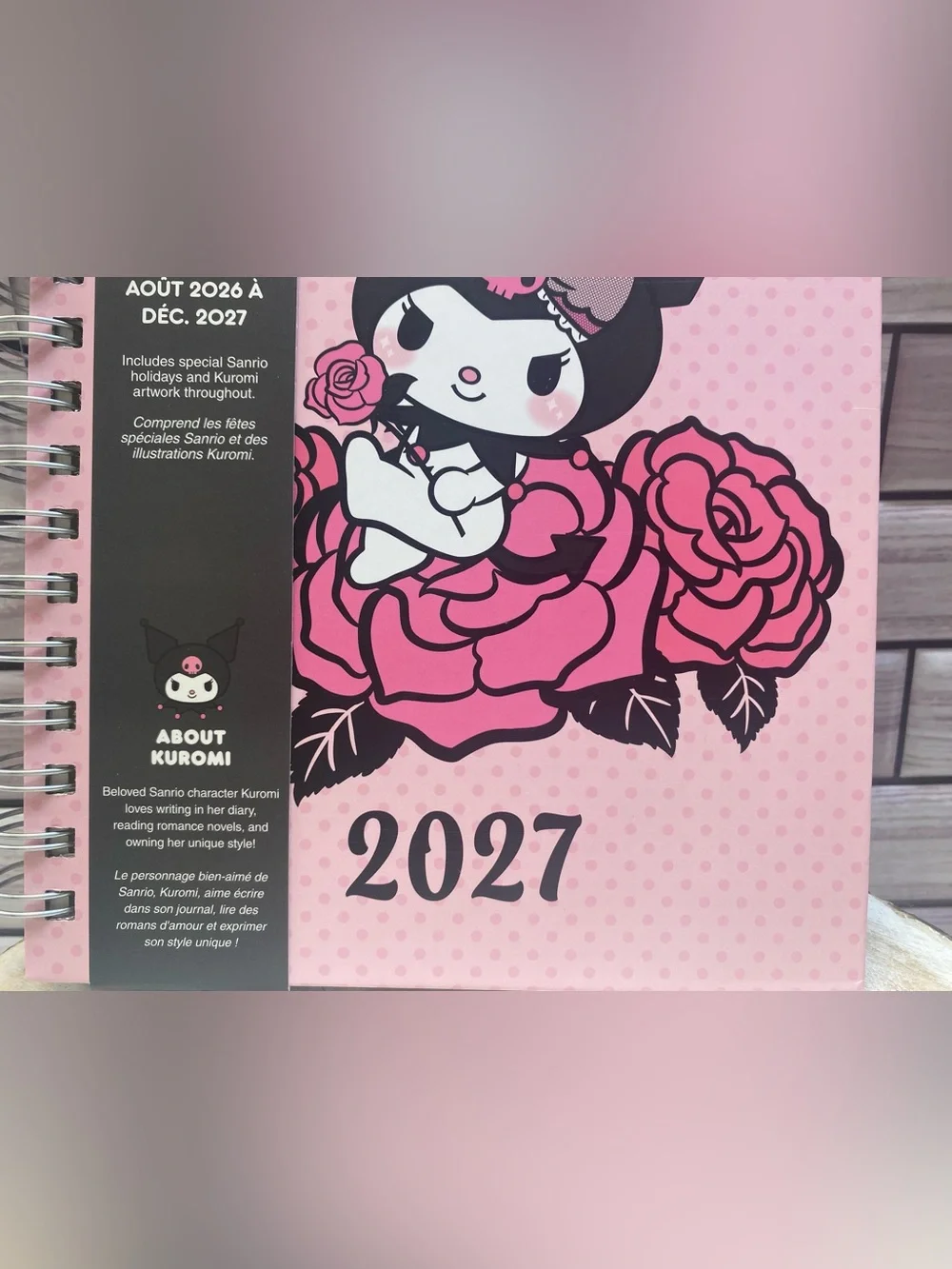 2026-2027 Kuromi ❤️17-month Monthly & Weekly Planner / Agenda New